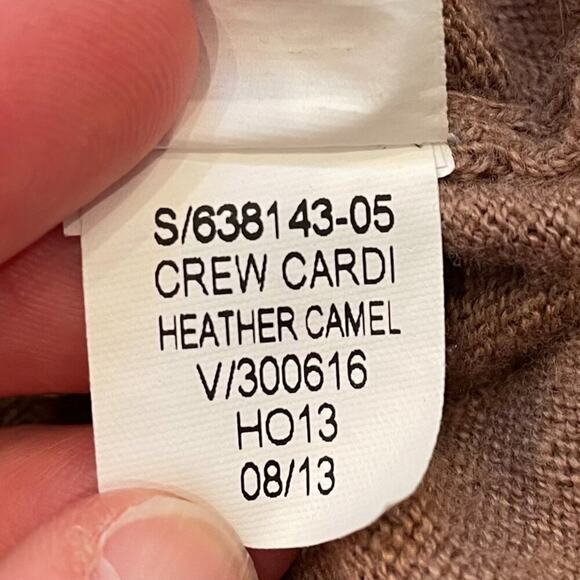 Old Navy Basic/Classic Cotton Blend Camel/Neutral/Tan Crew Neck Cardigan, XL - Picture 9 of 13